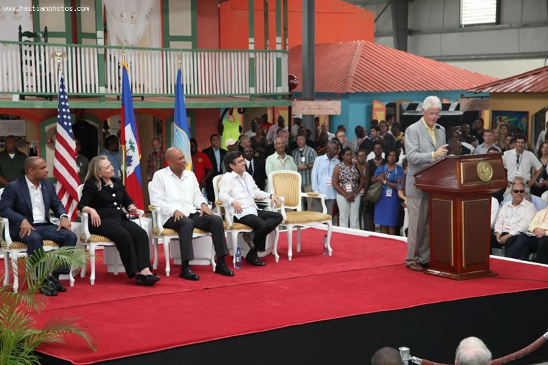Caracol Industrial Park Inauguration Present Were Rene Preval, Michel Martelly, Hillary Clinton, Bill Clinton
