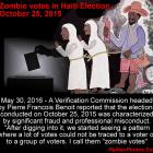 Zombie votes in Haiti Election, October 25, 2015